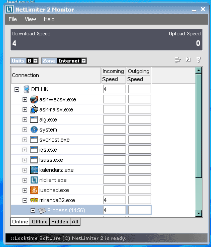 NetLimiter Monitor - пример 2